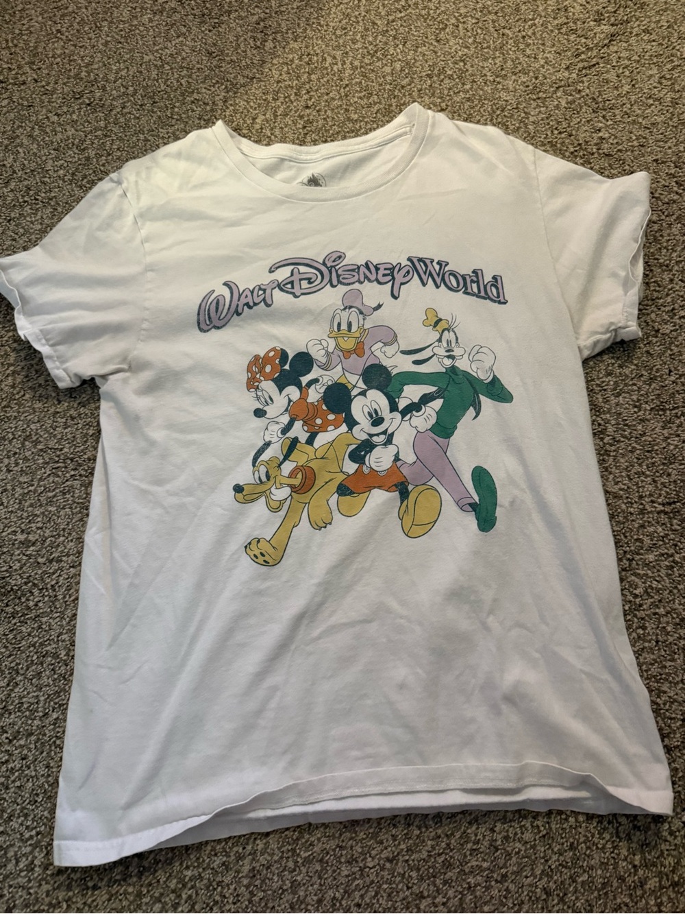 Disney World White Graphic Tee - Walt Disney World Characters